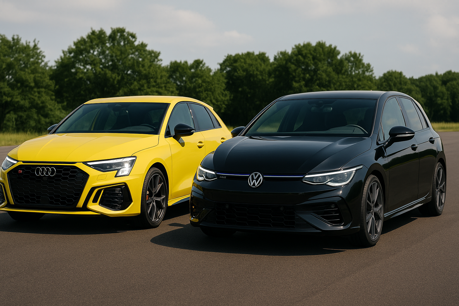 🏎️ Volkswagen Golf R vs Audi RS3 : duel au sommet des compactes sportives