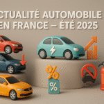 📊 Actualité Automobile en France – Été 2025 : entre recul du neuf, boom de l’occasion et mutation électrique