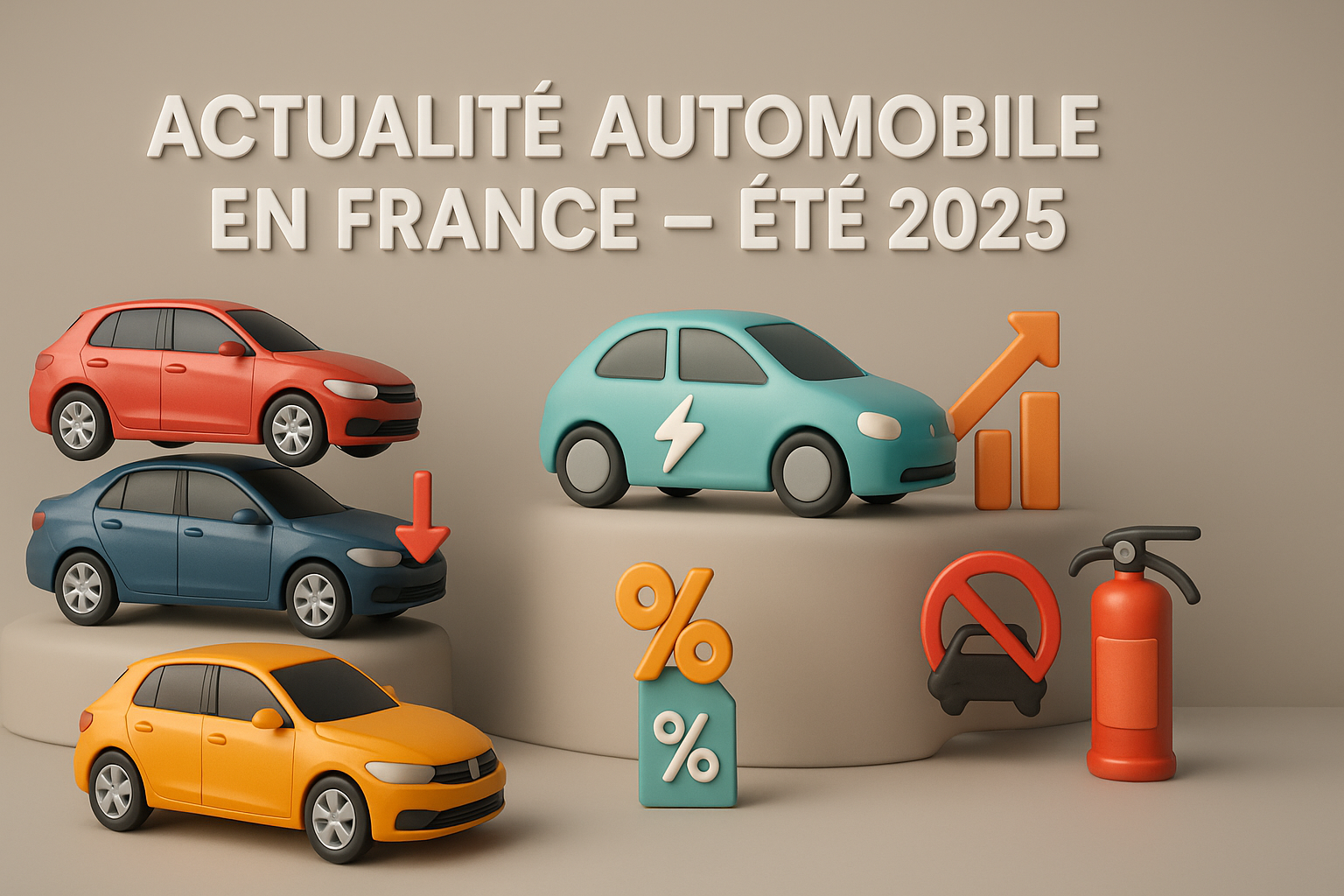📊 Actualité Automobile en France – Été 2025 : entre recul du neuf, boom de l’occasion et mutation électrique