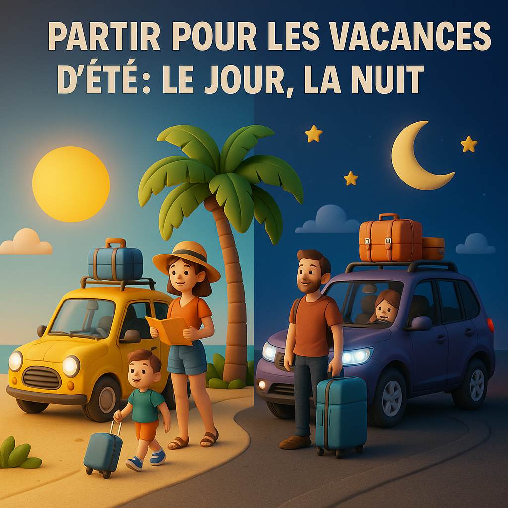 🧳 Vacances d'été : Faut-il partir de jour ou de nuit ? Quels jours privilégier ? Nos conseils pour un départ malin