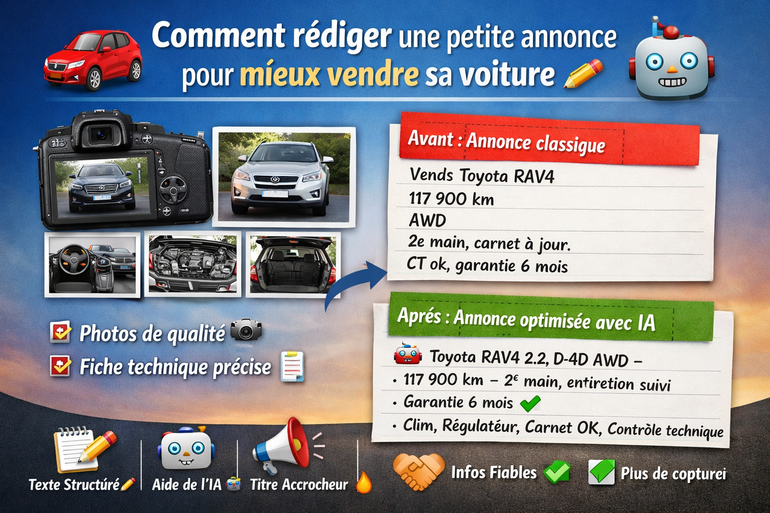 🚗 Comment rédiger une annonce efficace pour vendre sa voiture plus vite (et mieux)