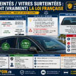 🕶️ Films teintés / vitres surteintées : ce que dit (vraiment) la loi française
